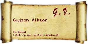 Gujzon Viktor névjegykártya